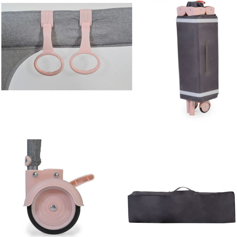 Cunas de viaje Cangaroo Skyglow 2 - Pink - 5