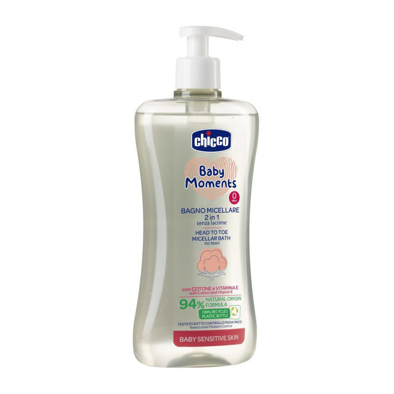 Chicco - Baño Micelar 2 en 1 Sin Lágrimas
