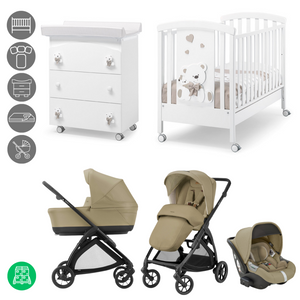 Kit de dormitorio Erbesi Tato y Trio Electa Inglesina