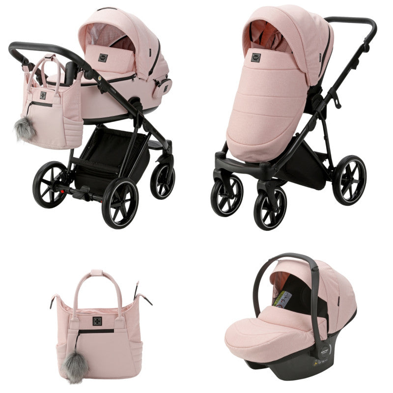Adamex Porto Trio Pram - Pink Dream