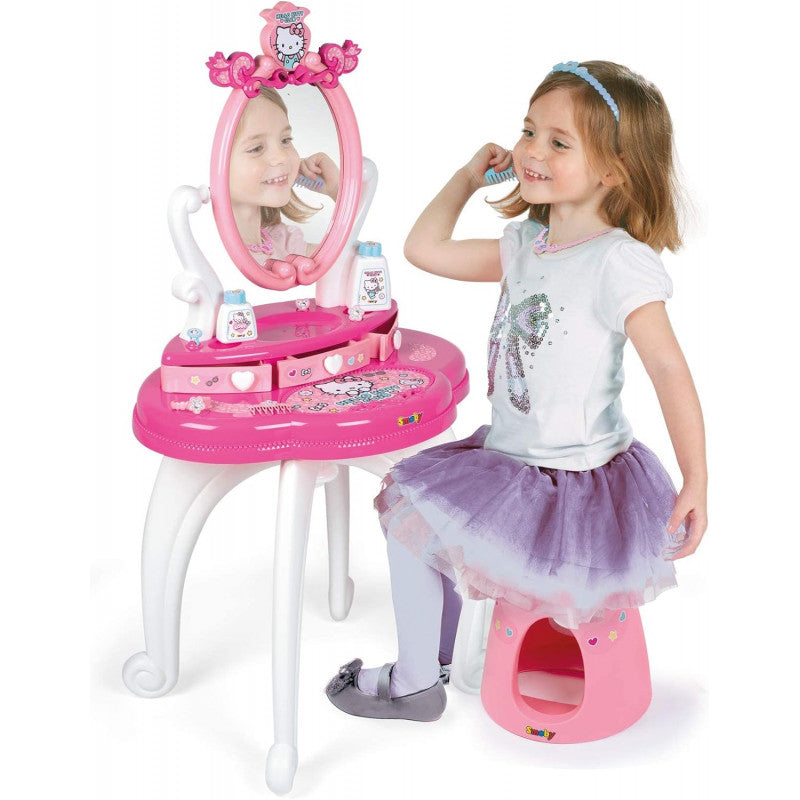 Hello Kitty Vanity Table with Stool and Accessories