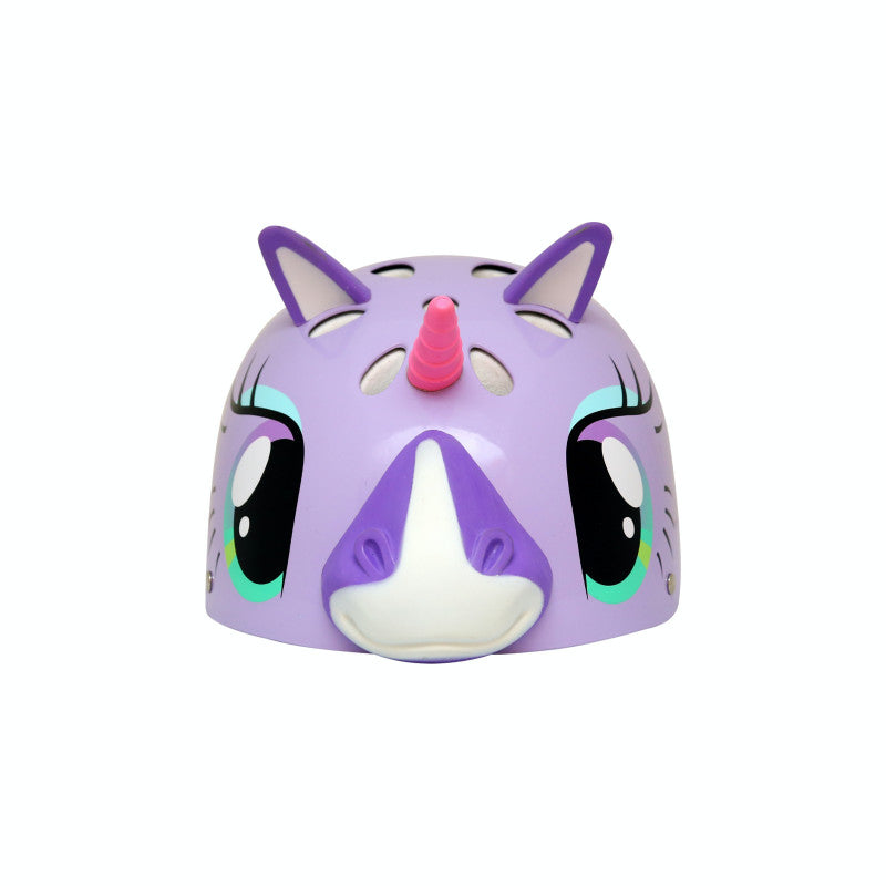 Casco para niños 3D unicornio mágico morado