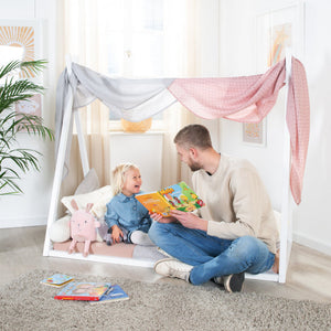Cama Tipi Montessori Blanca - 3