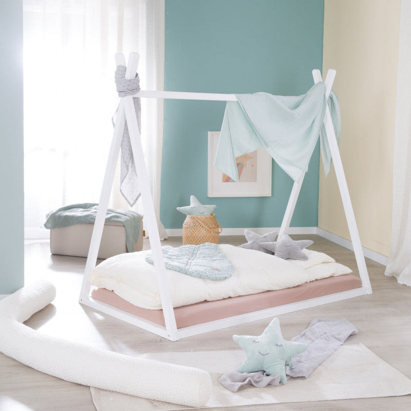 Cama Tipi Montessori Blanca - 5