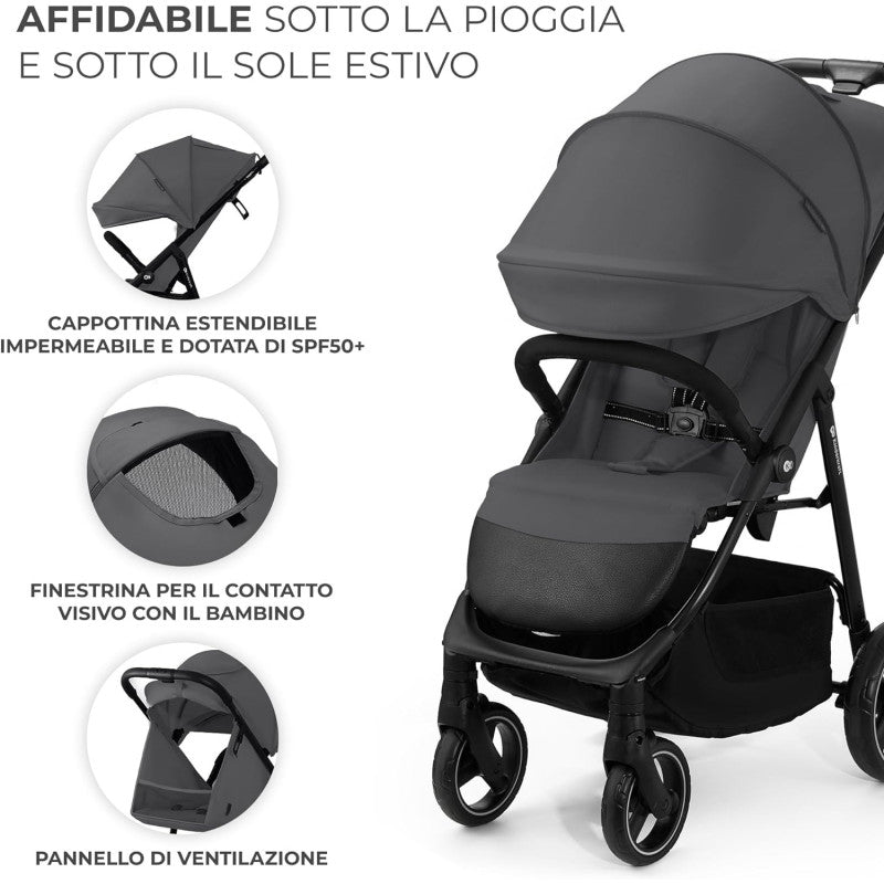 Cochecito Kinderkraft Trig Granite Grey