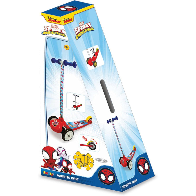 Patinete Twist Spidey de 3 Ruedas