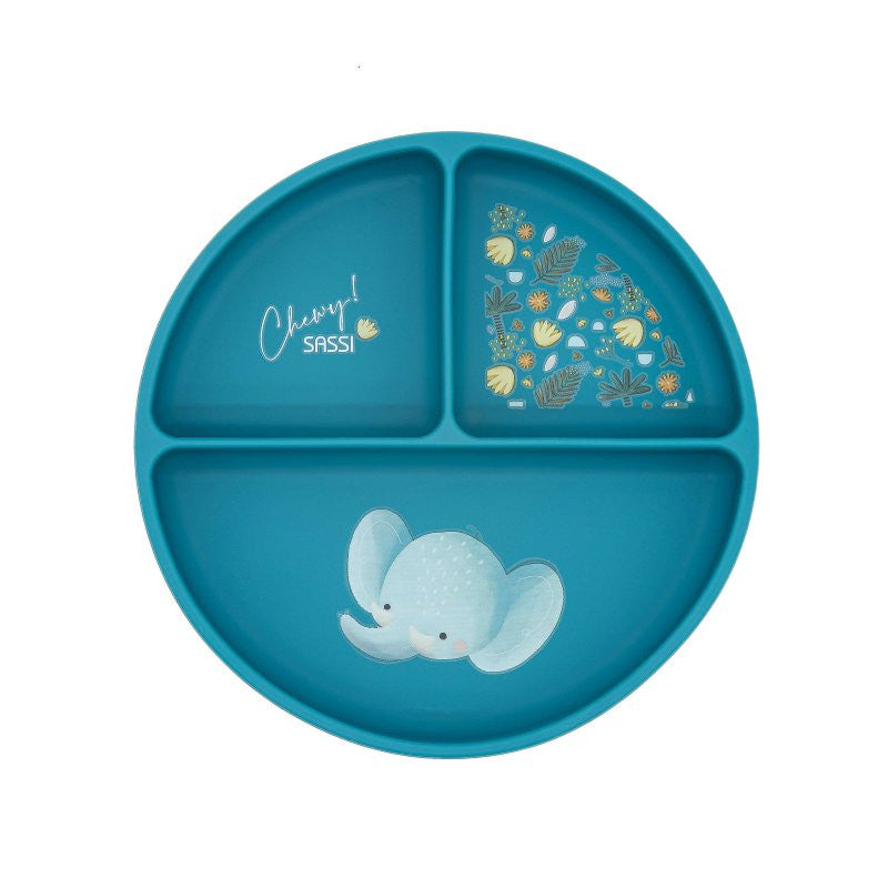 Silicone Suction Plate Chewy Elephant
