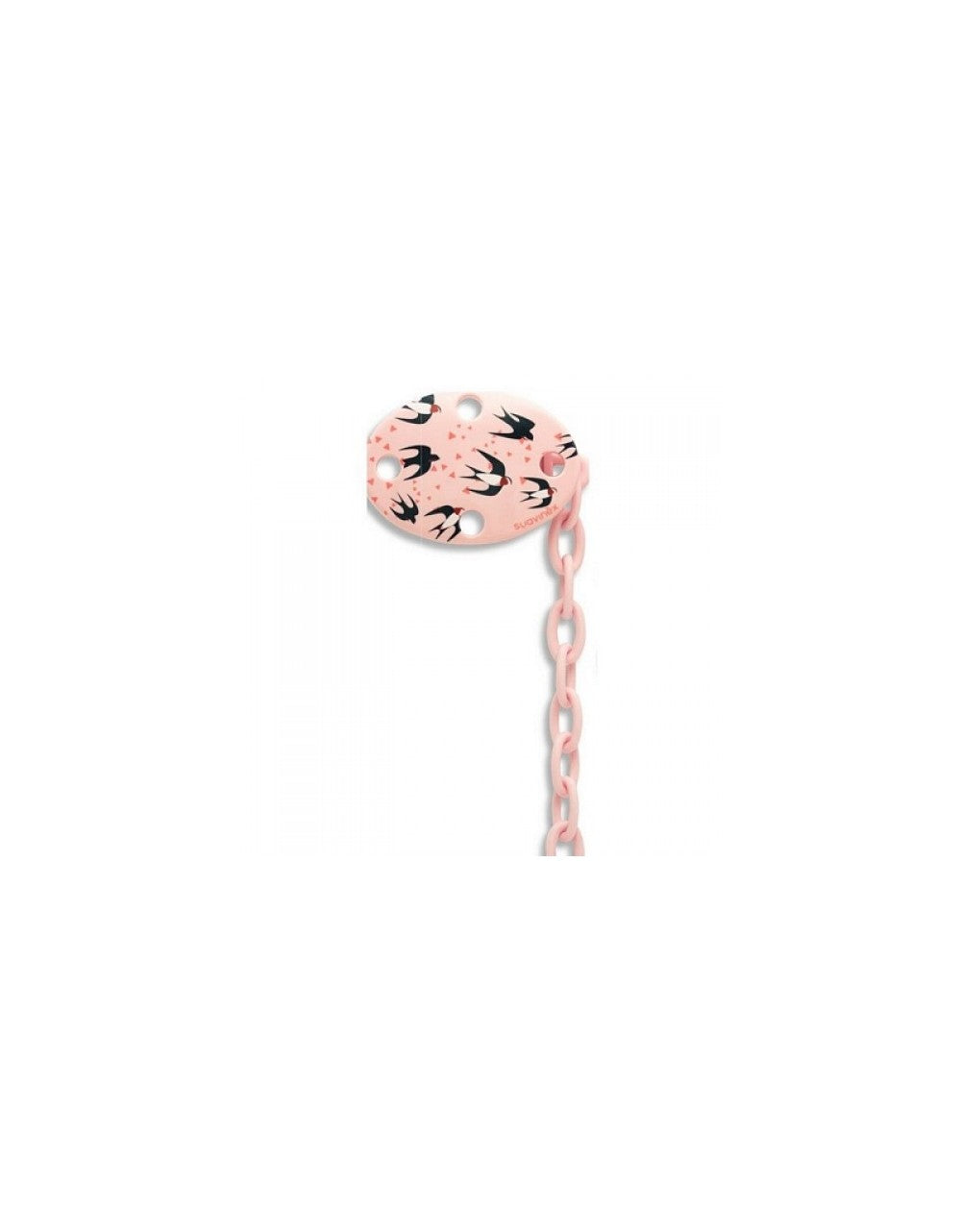 Suavinex Pipilas Pink Pacifier Clip