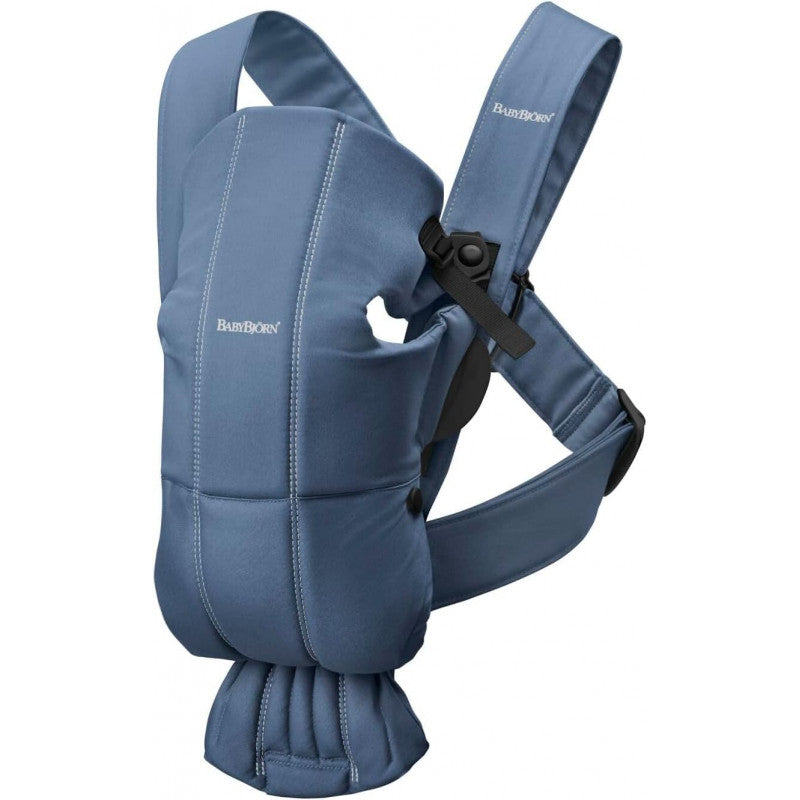 BabyBjorn Mochila Porta Bebé Mini Algodón Índigo Vintage