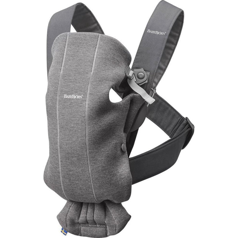 BabyBjorn Mochila Portabebés Mini Jersey 3D Gris Oscuro