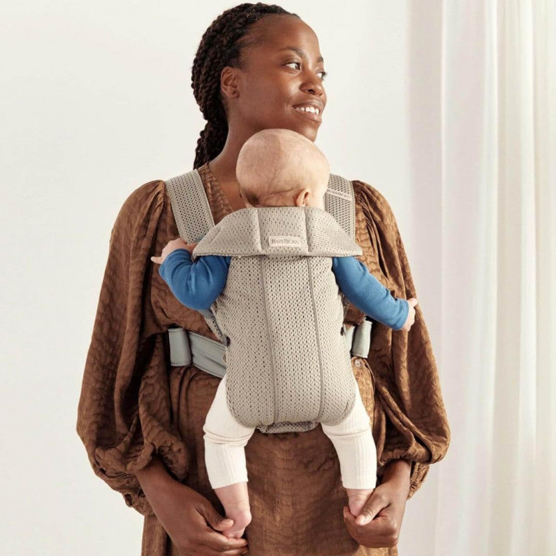 BabyBjorn Mochila Portabebés Mini 3D Gris Beige