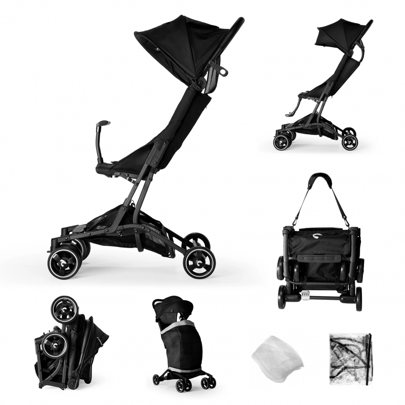 Kidnort Ultralight Snopetrel Black Stroller
