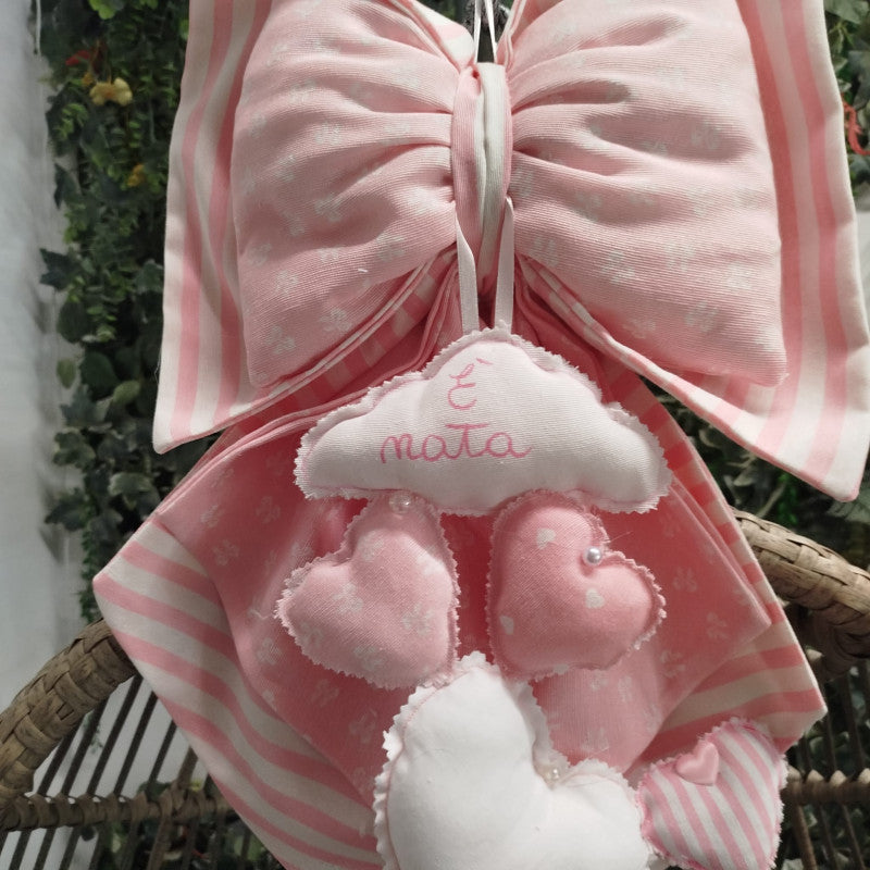 Handmade Pink Birth Bows She Is Born