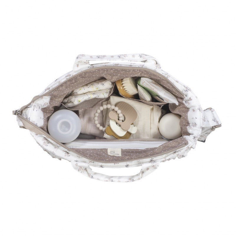 Walking Mum Botton Flowers Changing Bag