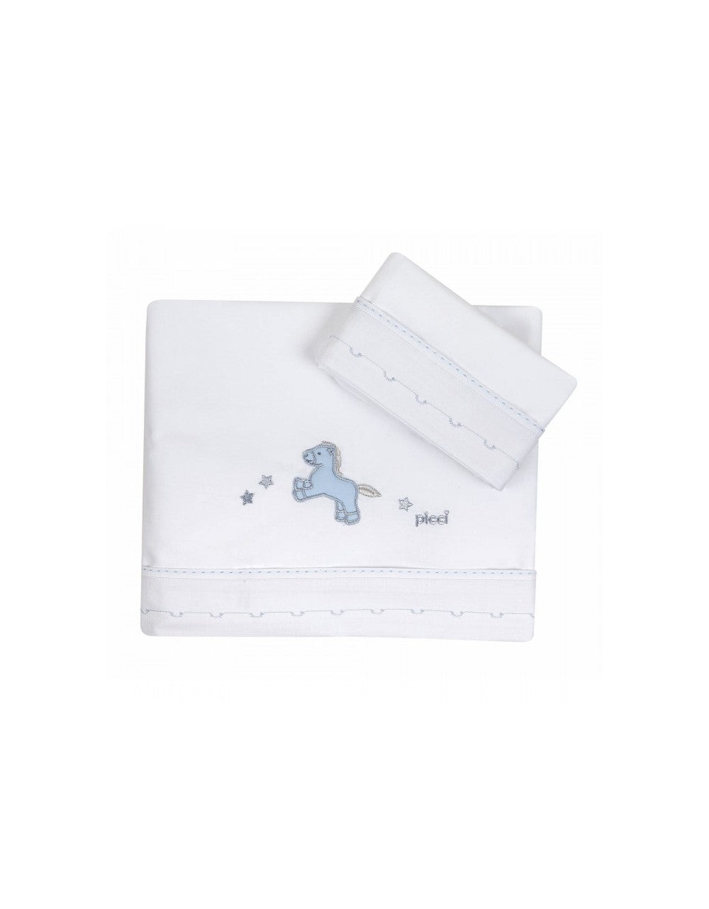 Juego de sábanas para cuna Picci Milky Azul