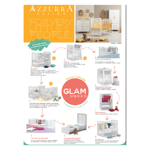 Cunas para Niños Azzurra Design Glam White Nat - Glammy - 11