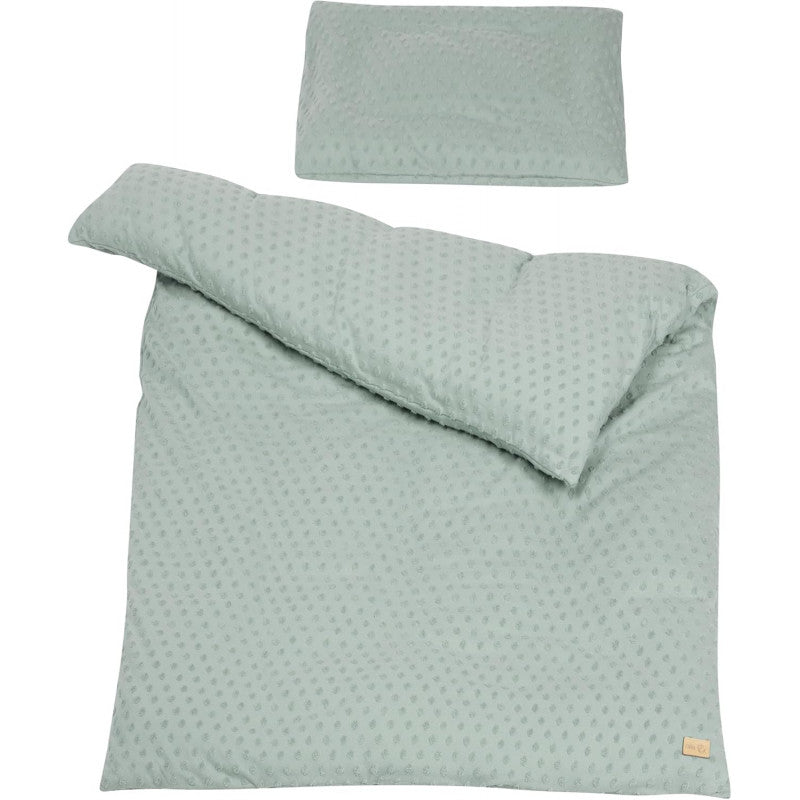 Juego de cuna de algodón orgánico verde