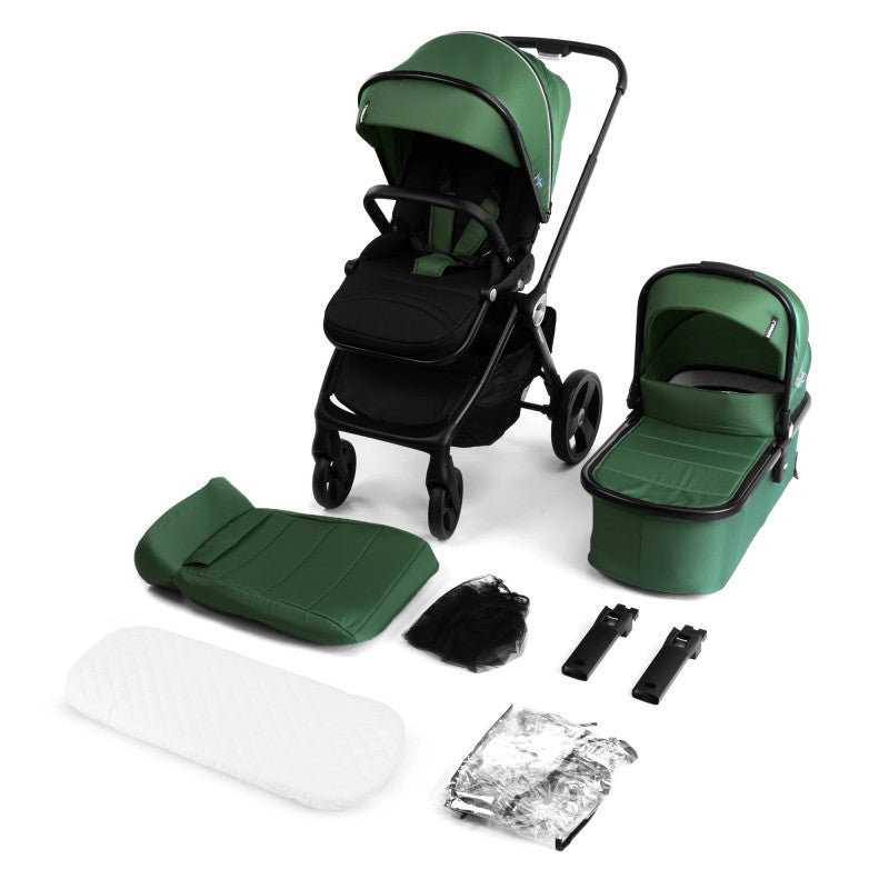 2in1 Isbjörn Pram - Green