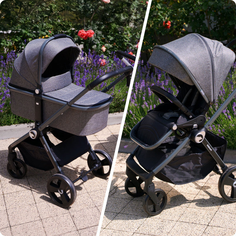 Isbjörn 2-in-1 Stroller - Grey