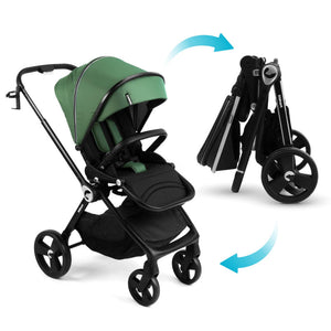 Cuna Web Completa con Cochecito 2 en 1 Isbjiorn Verde - 17