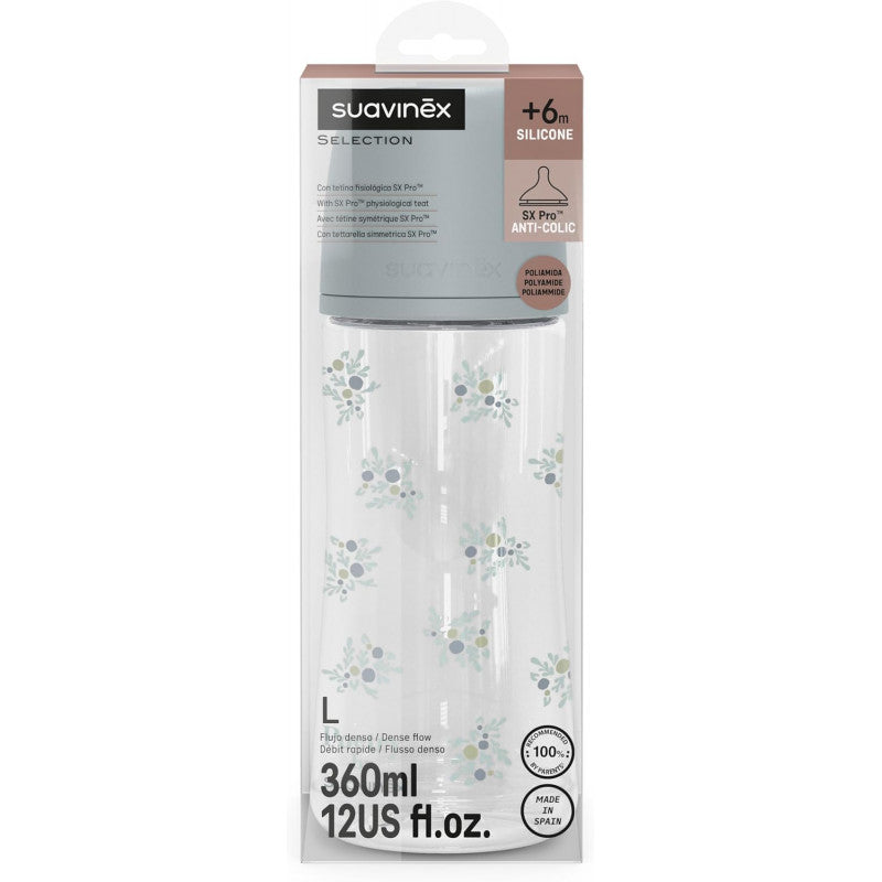 Biberón Suavinex Poetry 360 Ml Azul