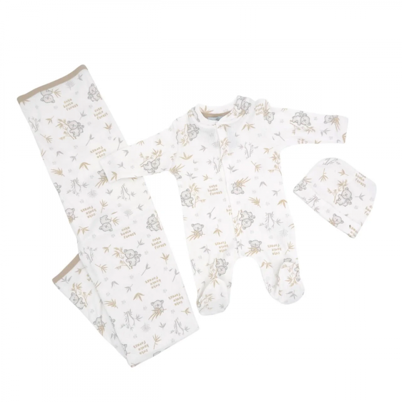 copy of Conjunto de bebé de 3 piezas en algodón cálido