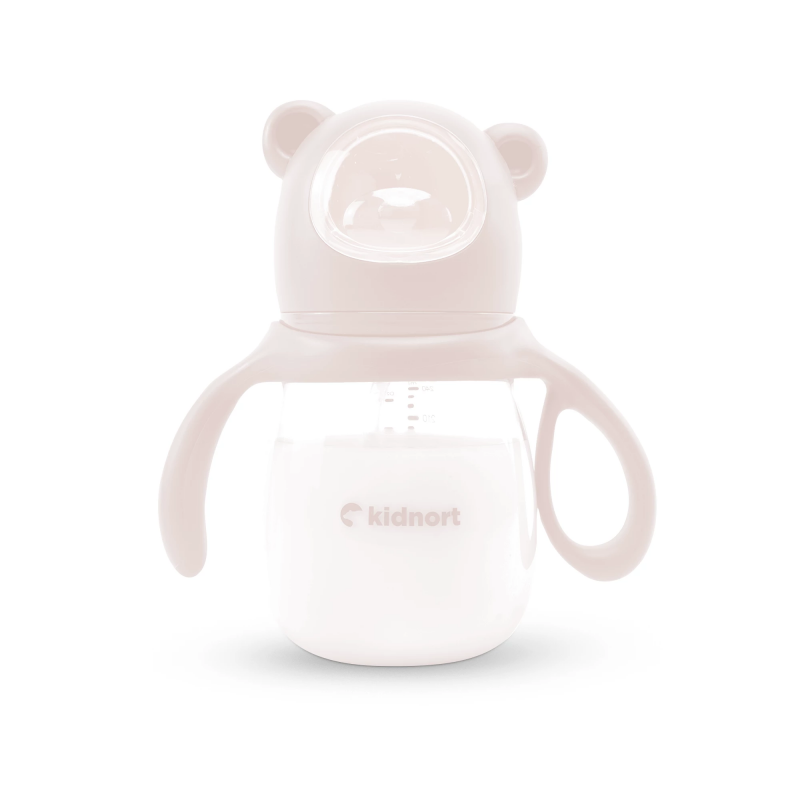 Jordbaer Anti-Colic Variable Flow Baby Bottle 300 ML Pink