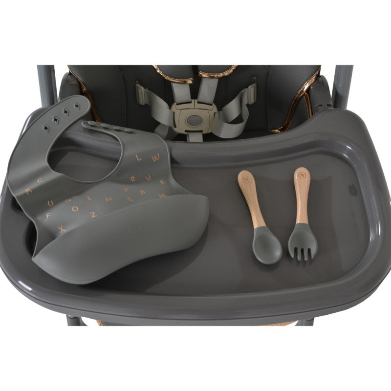 Lindo Highchair with Accessories Included Grey