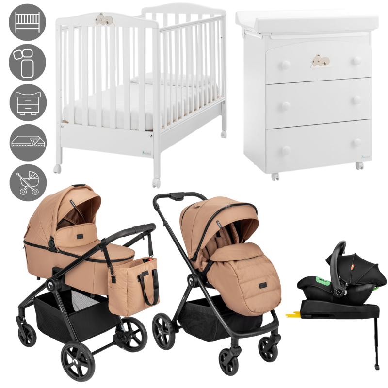 Dormitorio Tiffany - Completo con trío 4 en 1