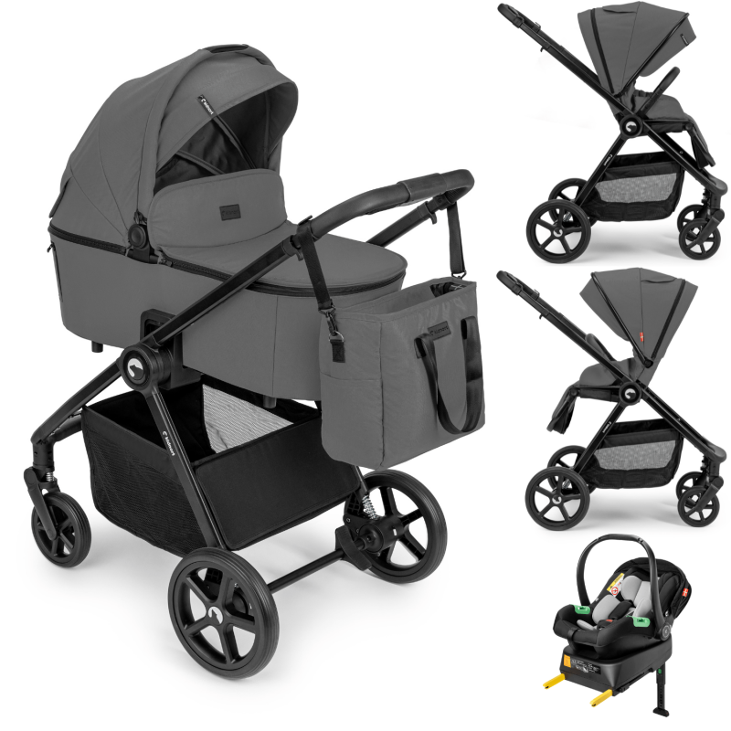 Trio 3in1 Pushchair - Alskar Unique Grey