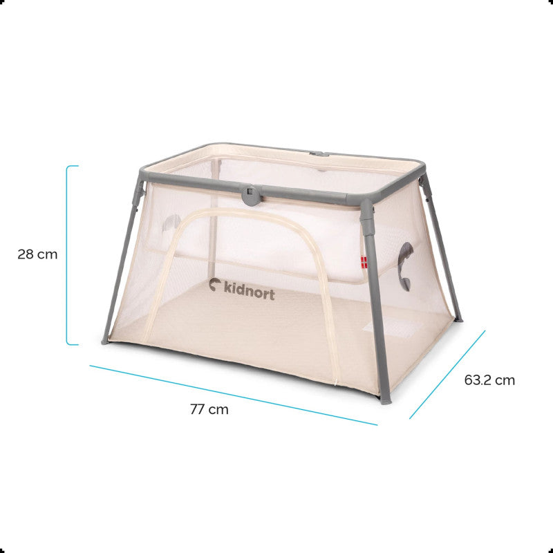 Minicuna Colecho Kidnort Bleke Unique 2-in-1 - Light Grey - 5