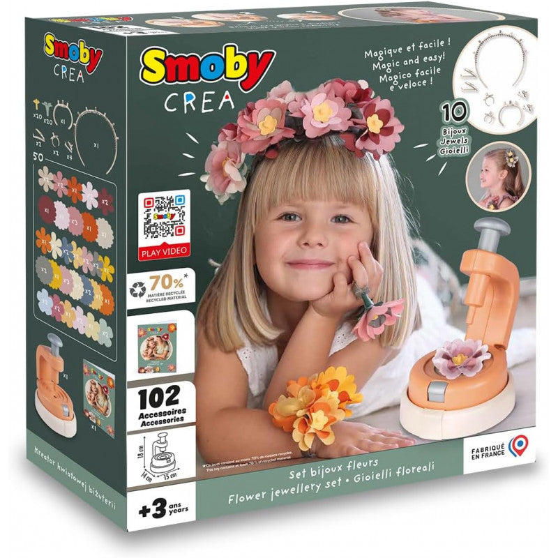 Smoby Créa - Set de joyas de flores