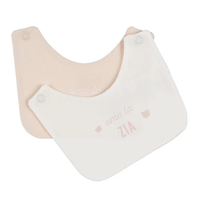 Nanan bibs with the words "I love my aunt/uncle"