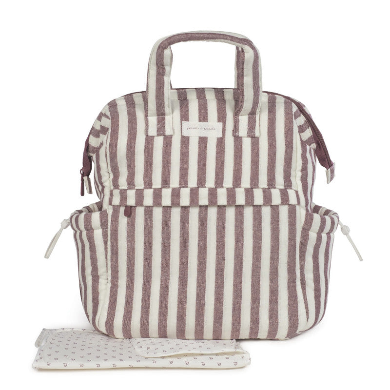 Mochila Pasito a Pasito Cherry Rayas