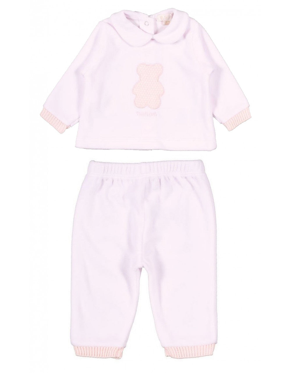 Nanan 2-piece Sleepsuit with Teddy Bear 6 Months - Pink