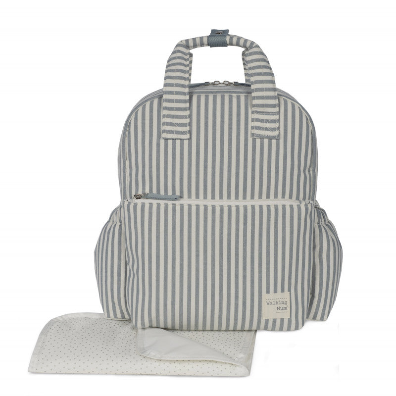 Mochila Praliné Rayas Walking Mum Matcha