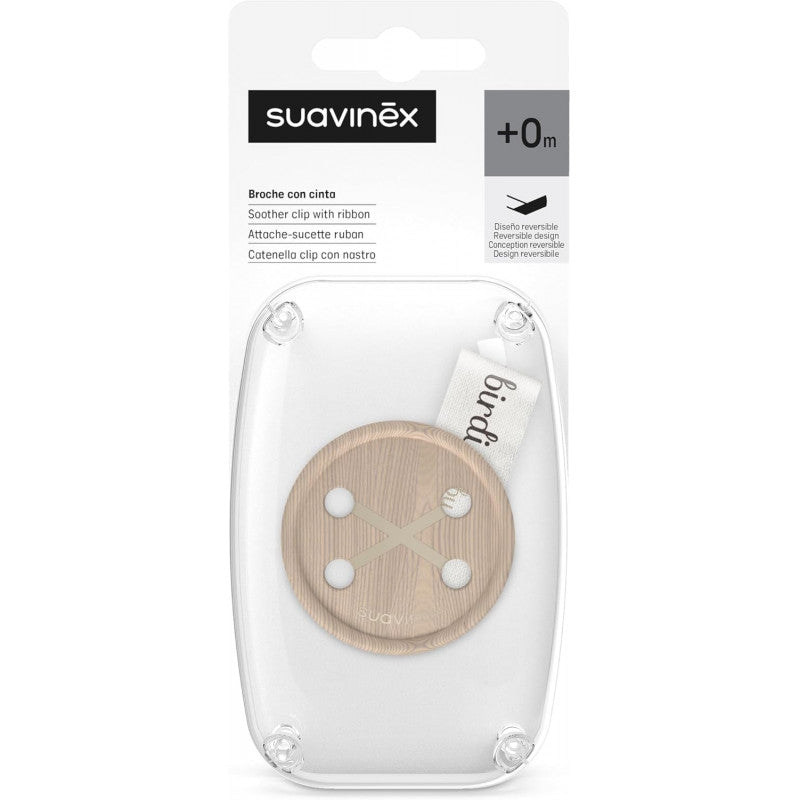 Pinza para Chupete de Tela Birdies Suavinex Neutro