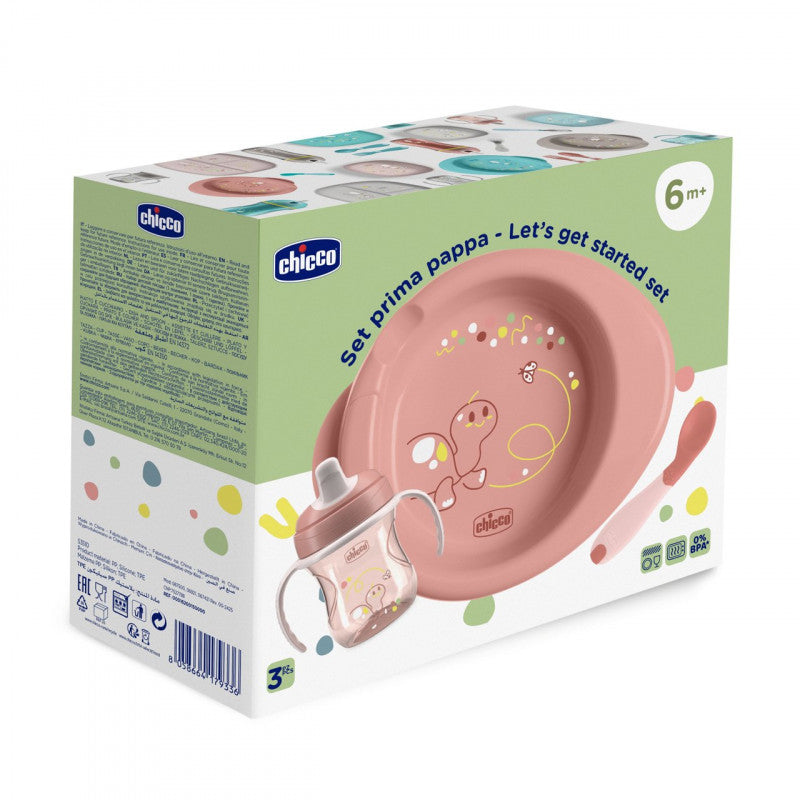 First Meal Set 6M+ Chicco Pink