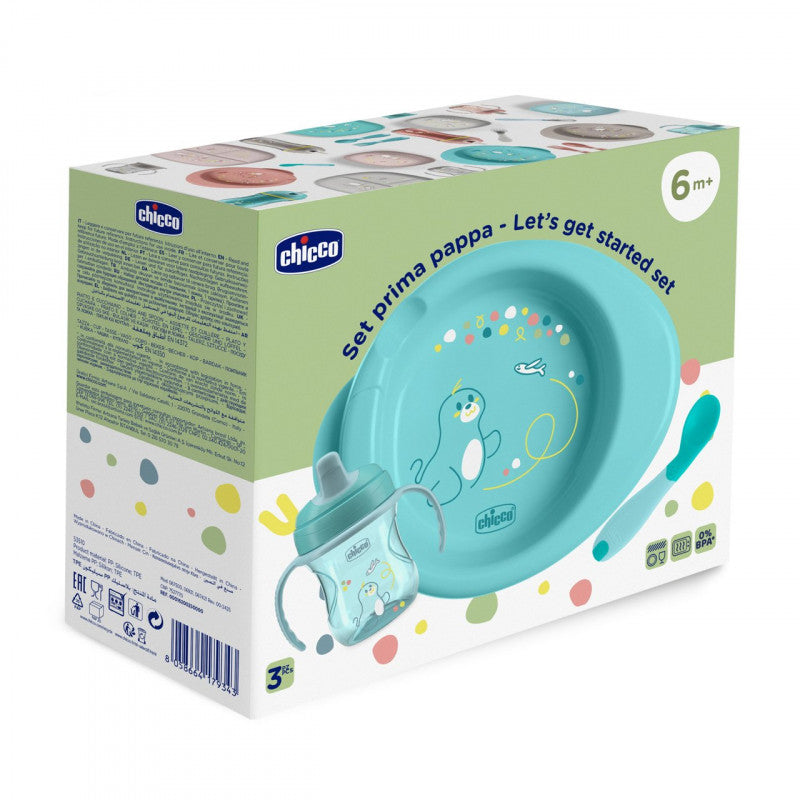 First Meal Set 6M+ Chicco Blue
