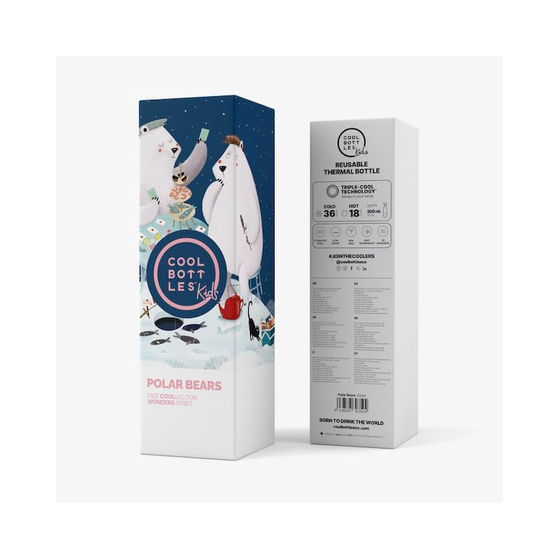 Cool Bottles - Botella Térmica Osos Polares 350 ml