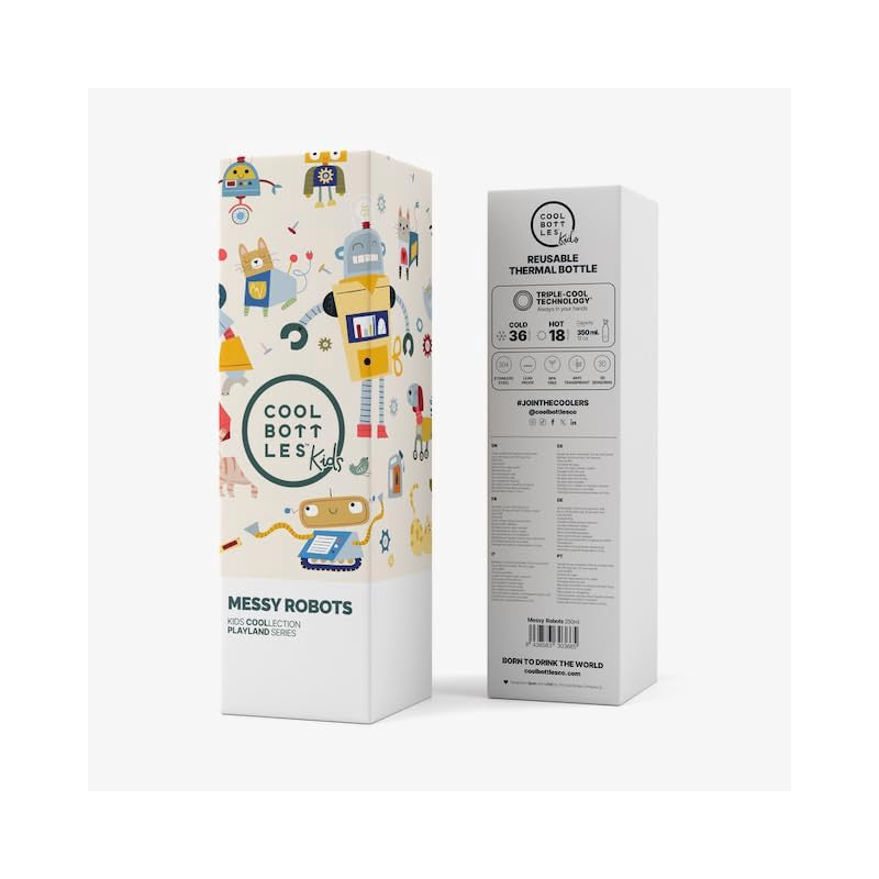 Cool Bottles - Playland Series Messy Robots 350 ml
