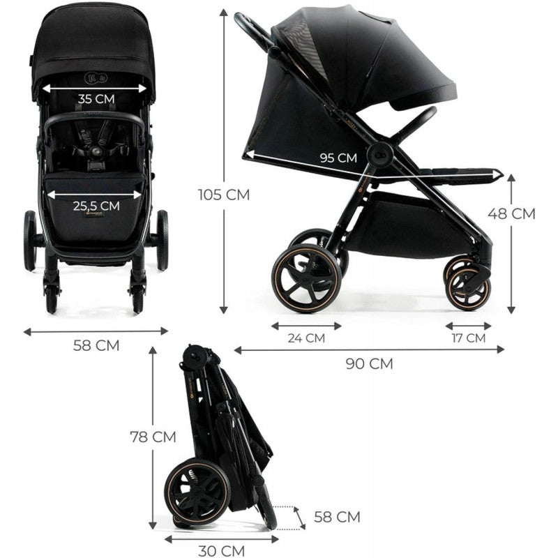 Cochecito ligero Kinderkraft MITZY Black