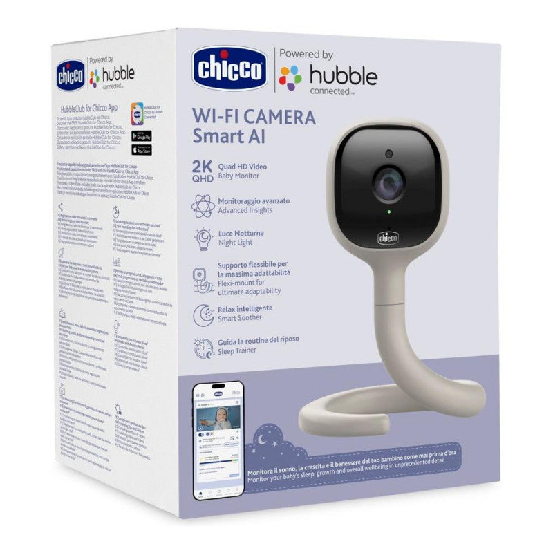 Vigilabebés Chicco Hubble Connect Smart AI WI-FI