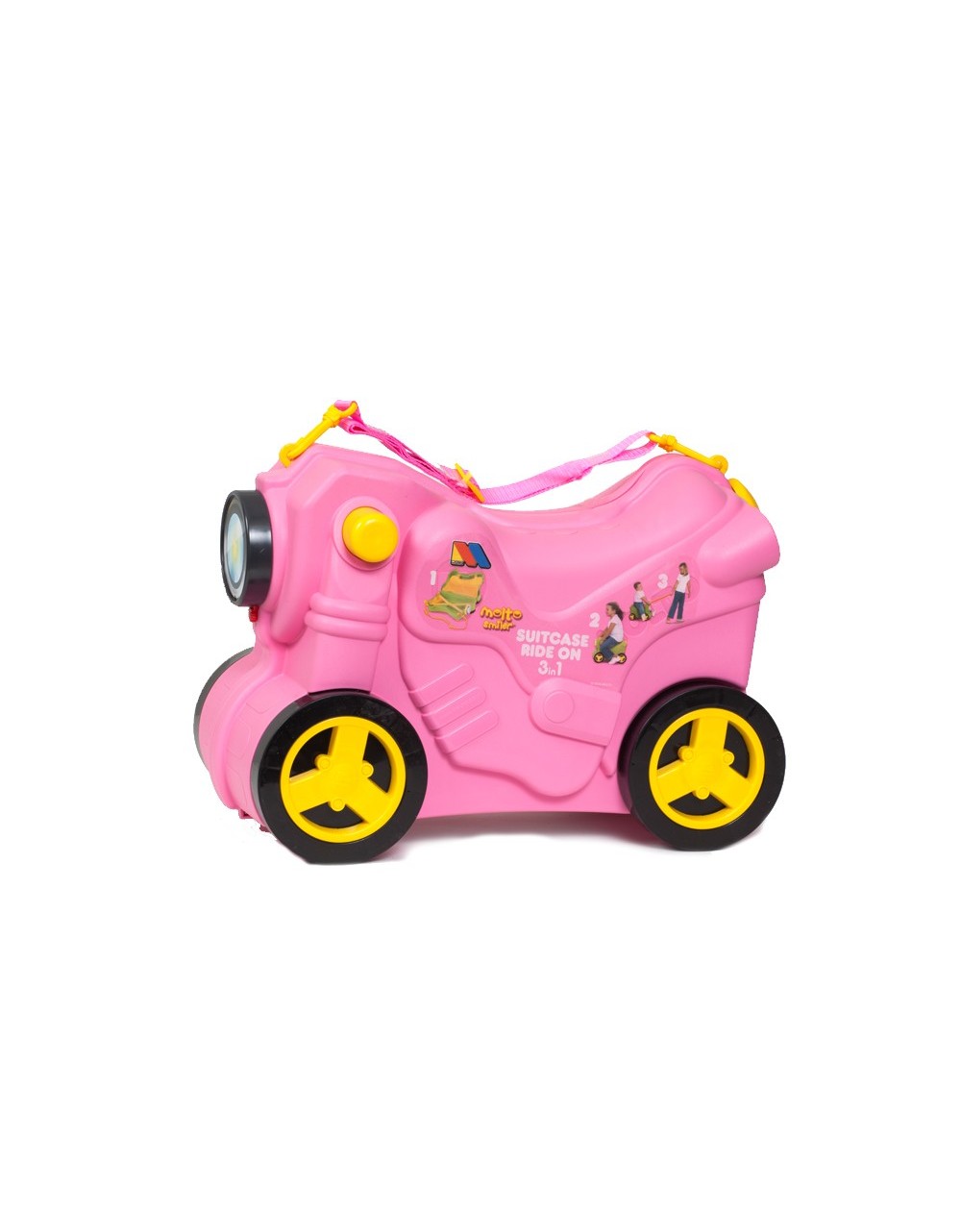 Maleta Moto Rosa