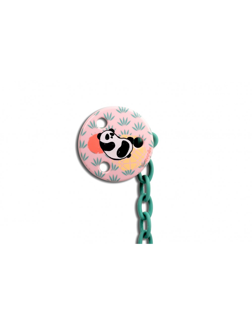 Cadena para chupete Panda Rosa