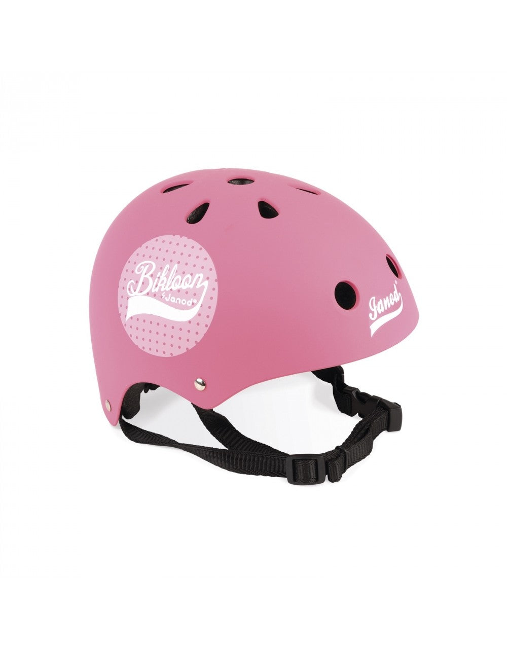 Casco protector rosa para bicicleta Janod