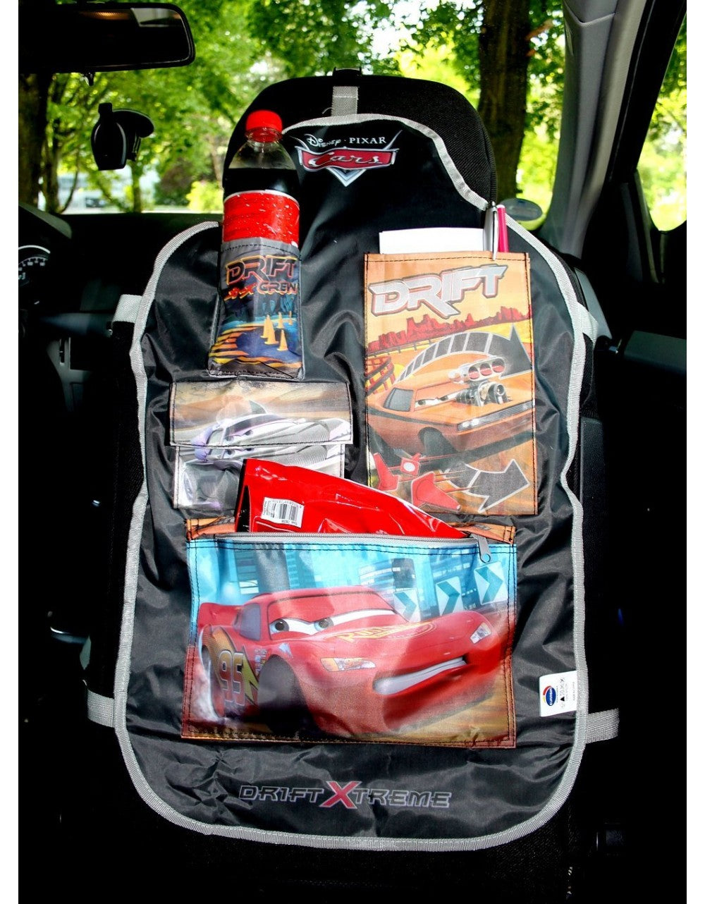 Protector de asiento con bolsillos Cars