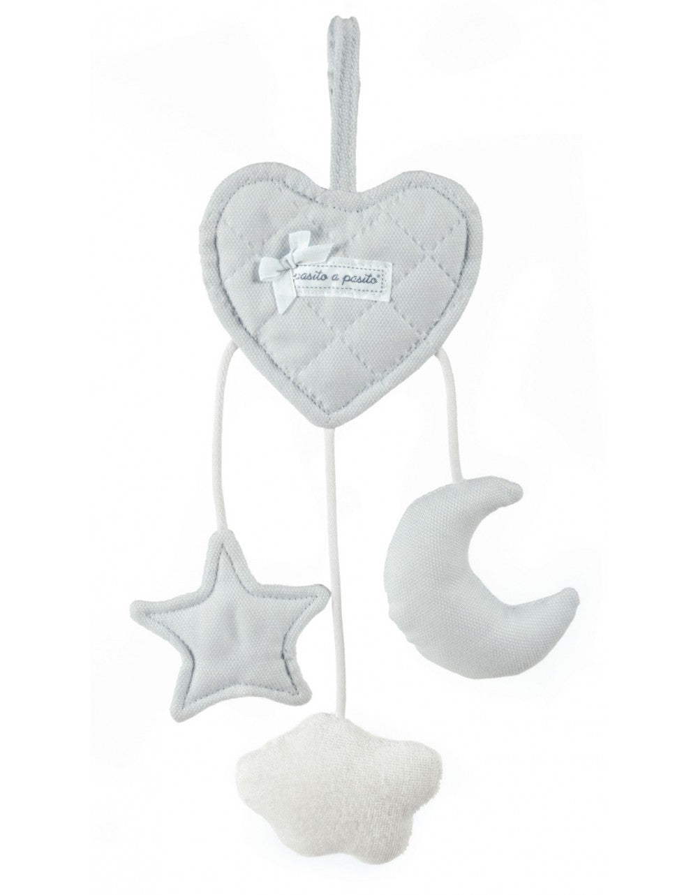 Sonajero Corazón Oxford Gris