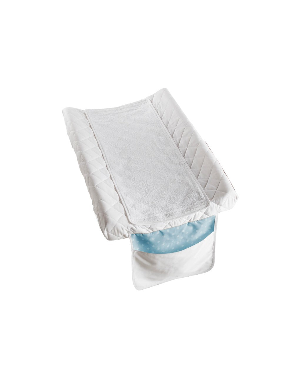 Funda de cambiador con bolsillo, azul celeste