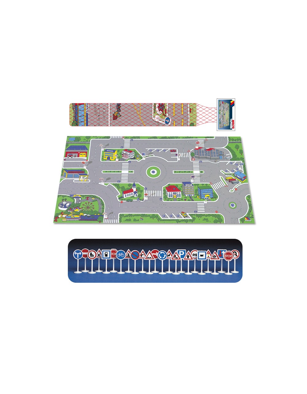 Alfombra de Juego Ciudad 158x90 cm